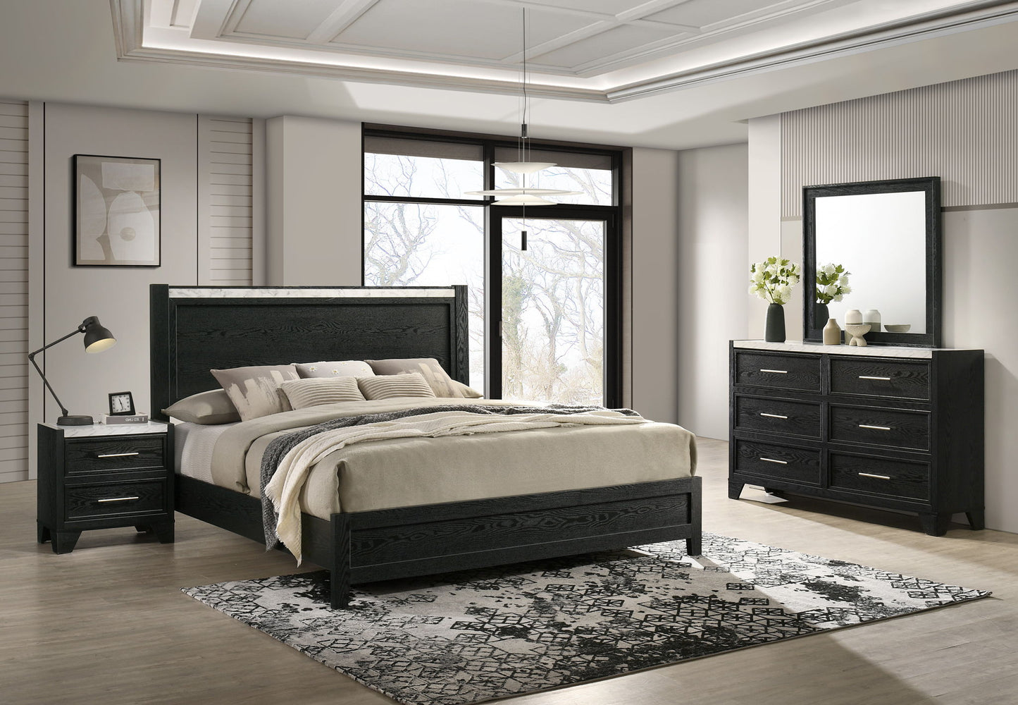 Lamar - Nightstand - Black