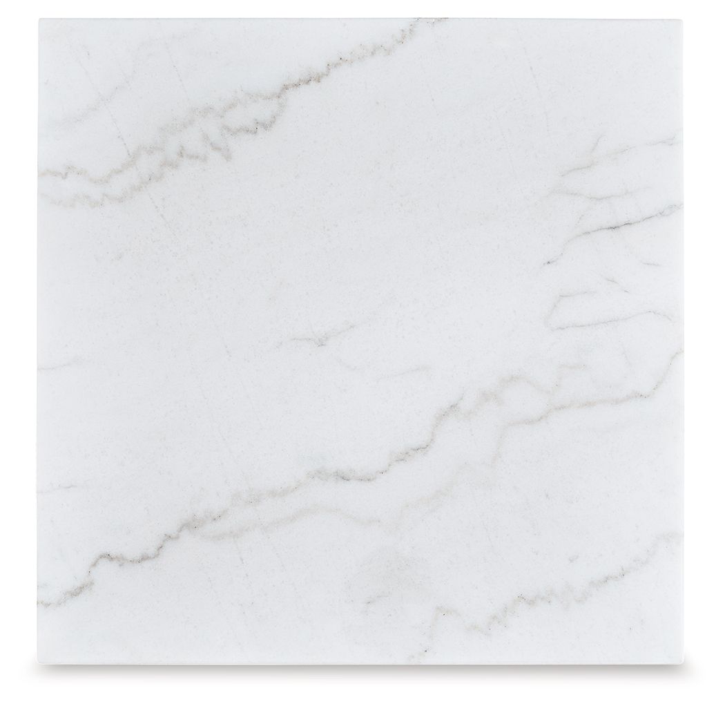 Loyaska - Marrón/Marfil - Mesa auxiliar cuadrada