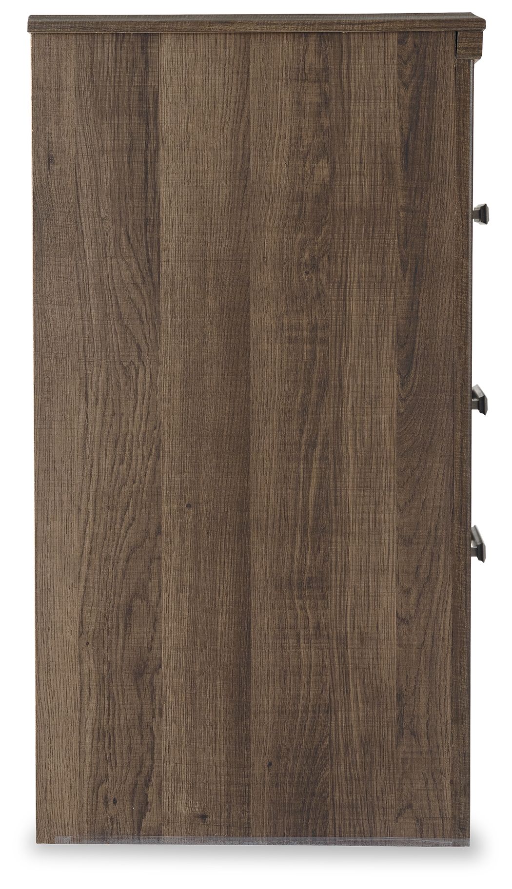 Juararo - Marrón oscuro - Mesita de noche con dos cajones