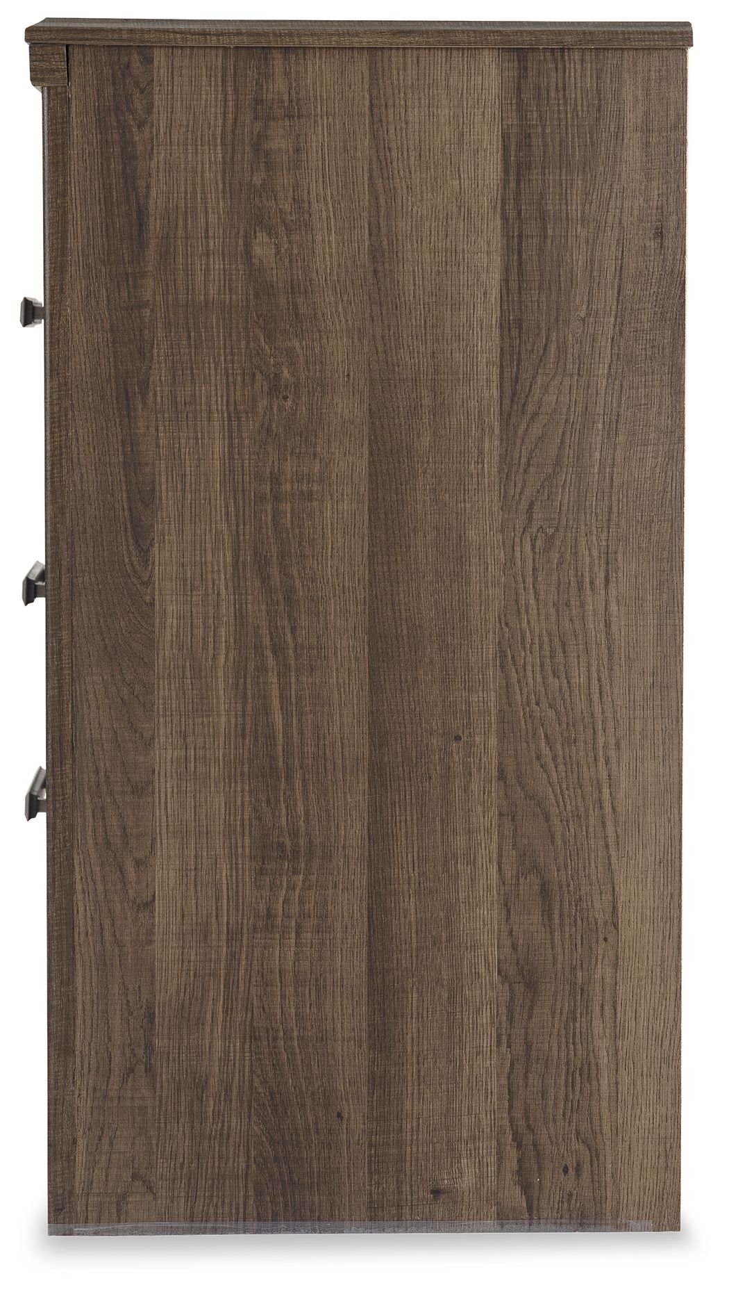 Juararo - Marrón oscuro - Mesita de noche con dos cajones