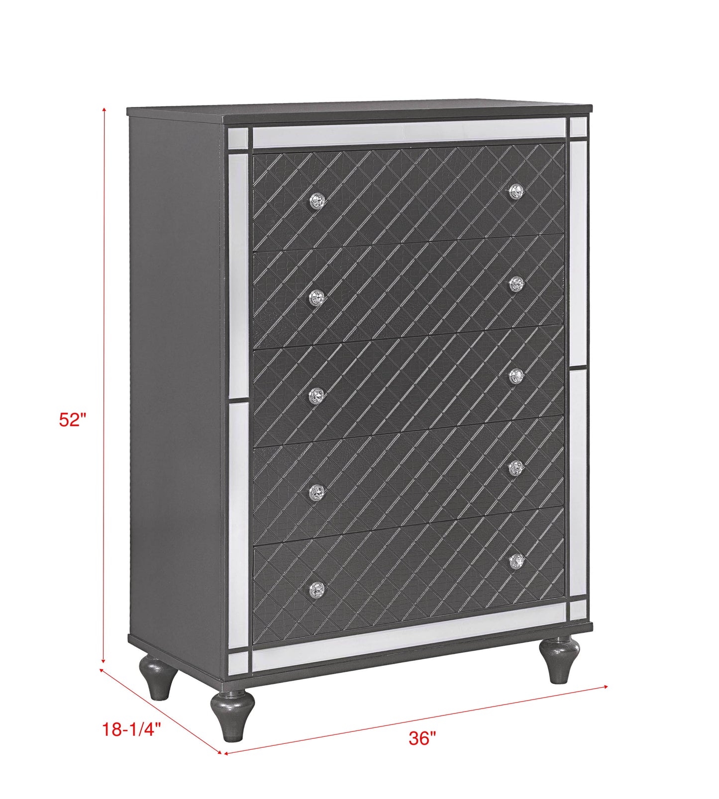 Refino - Chest - Gunmetal