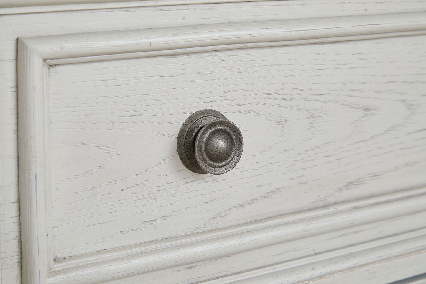 Robbinsdale - Blanco antiguo - Mesita de noche con dos cajones