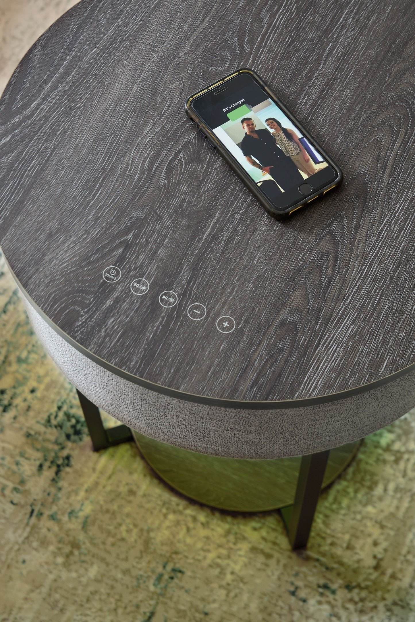 Sethlen - Gris / Negro - Mesa decorativa
