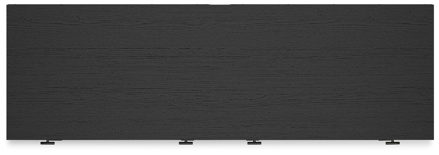 Charlang - Six Drawer Dresser - Black / Gray