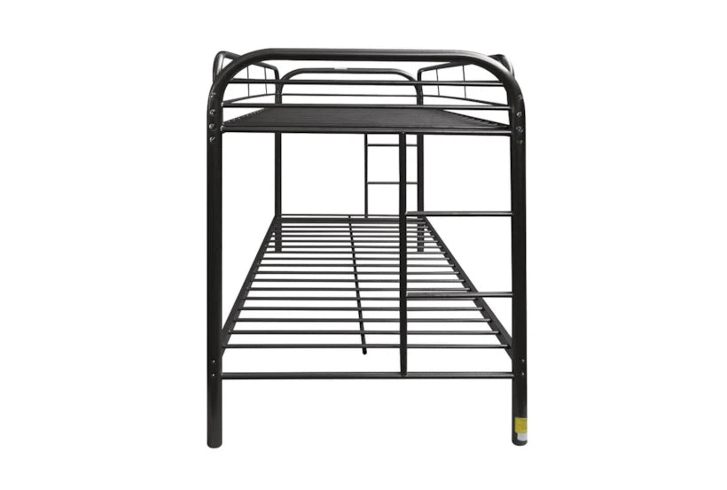 Twin Twin Black Metal Bunk Bed