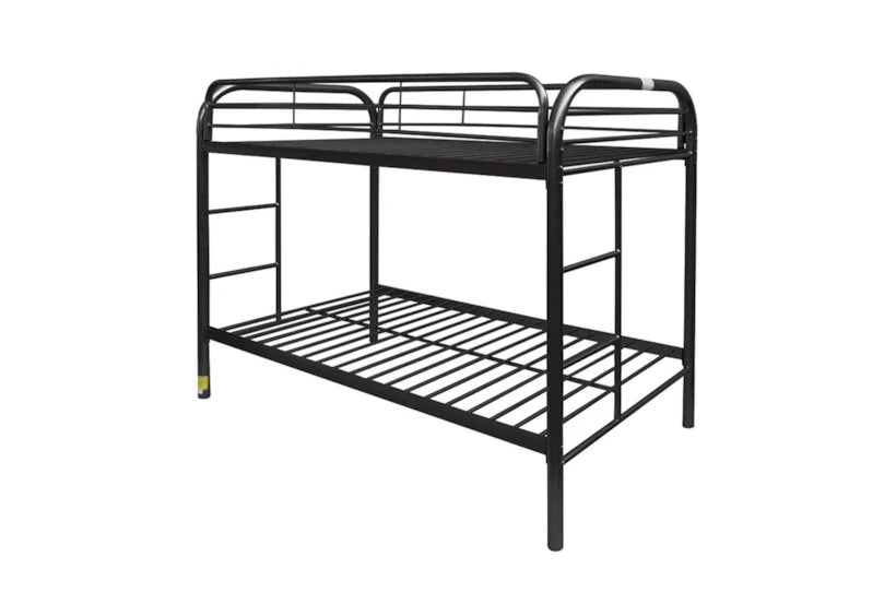 Twin Twin Black Metal Bunk Bed