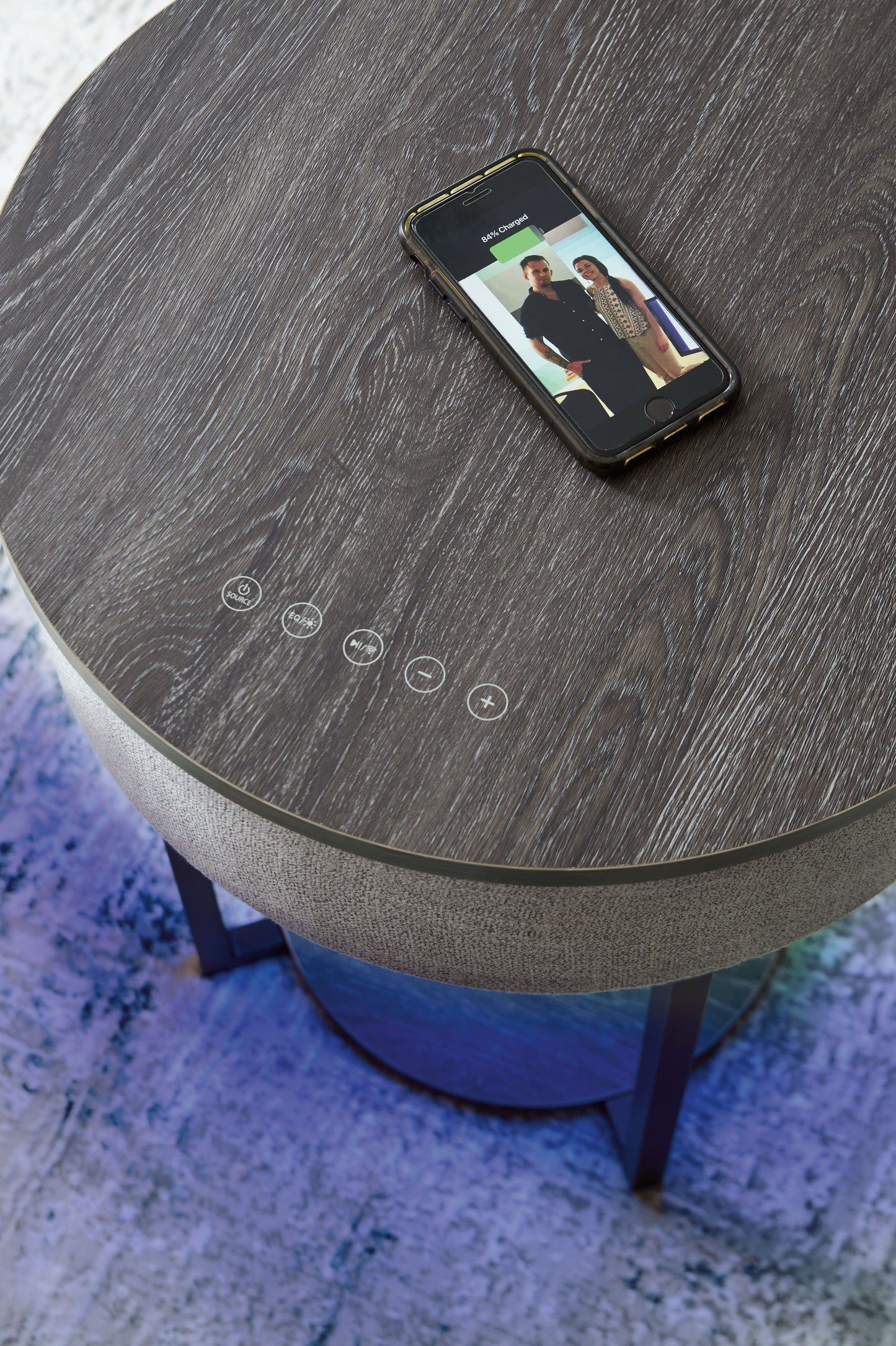 Sethlen - Gris / Negro - Mesa decorativa