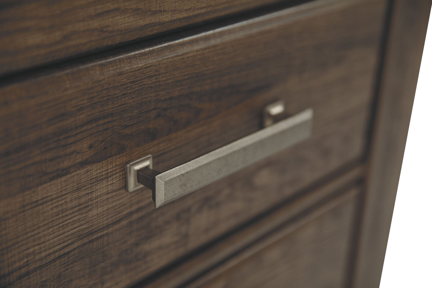 Juararo - Marrón oscuro - Mesita de noche con dos cajones