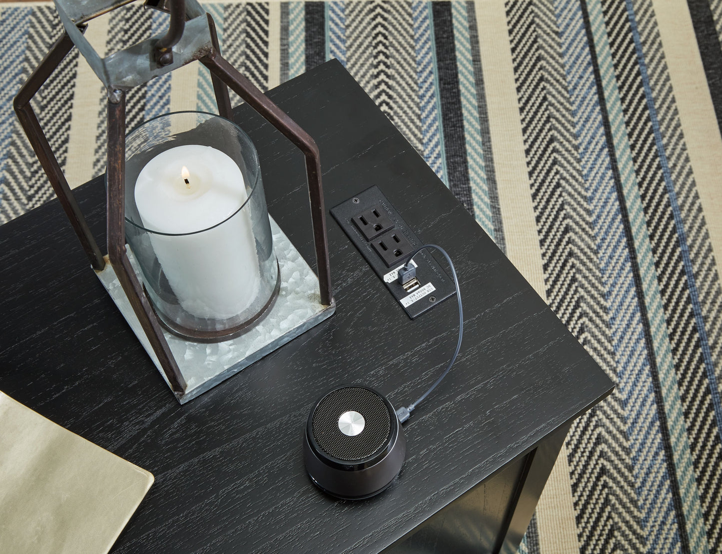 Treytown - Mesa auxiliar con silla