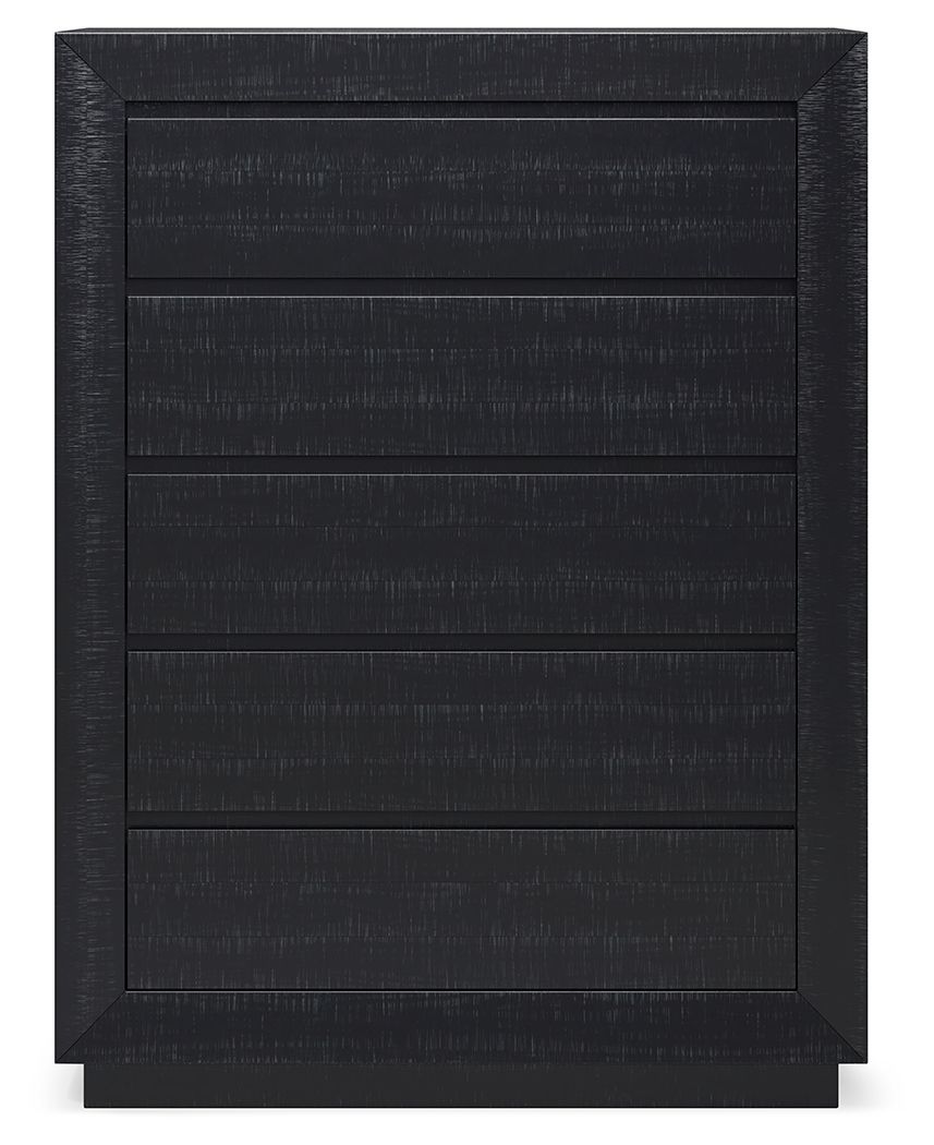 Londer - Black - Five Drawer Chest