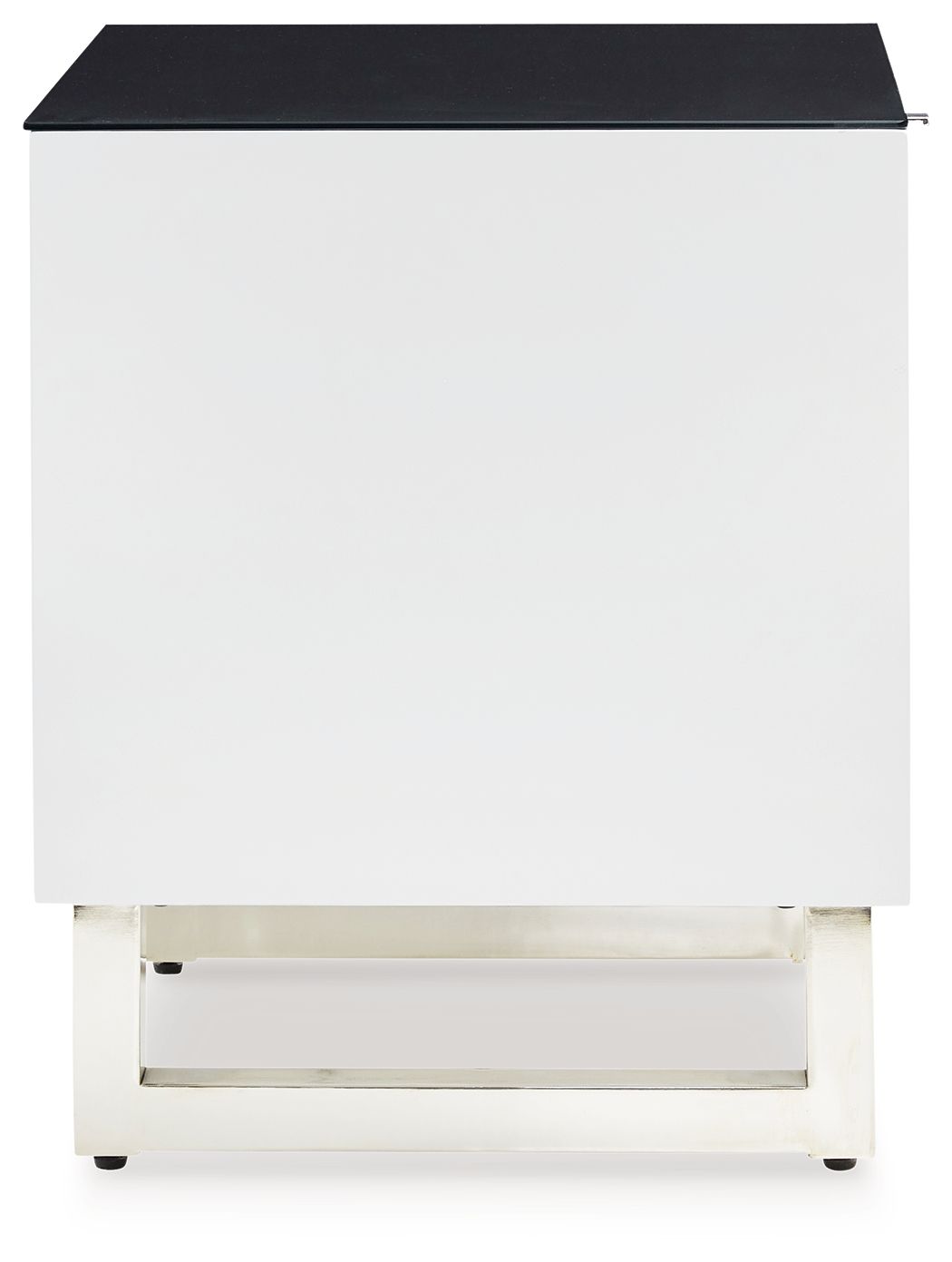 Gardoni - Blanco / Negro - Mesa auxiliar rectangular