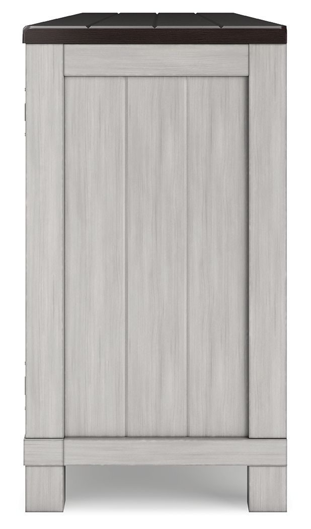 Darborn - Gris / Marrón - Mueble TV Xl con opción de chimenea