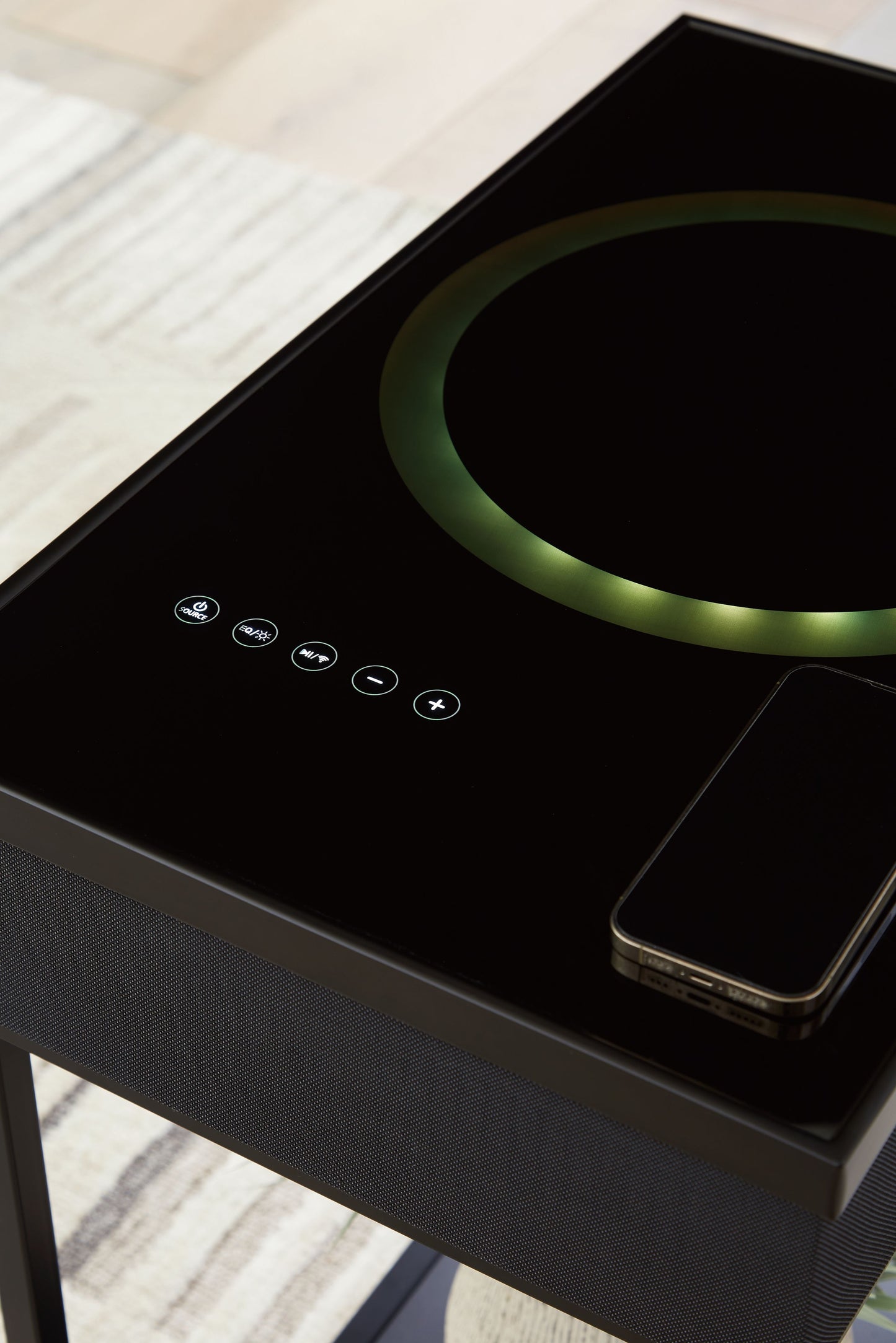 Gemmet - Negro - Mesa decorativa