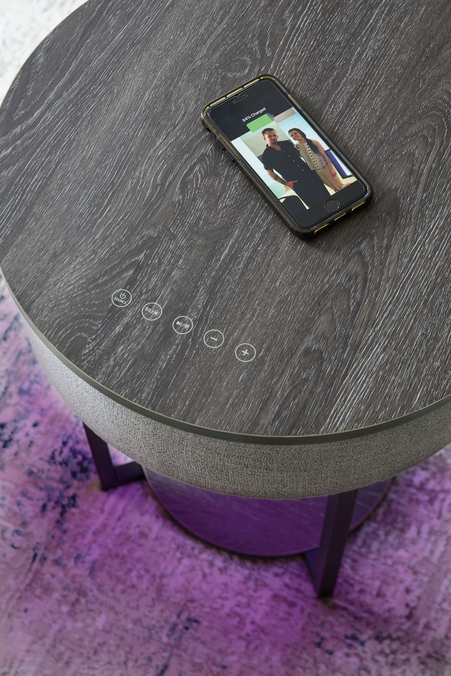 Sethlen - Gris / Negro - Mesa decorativa