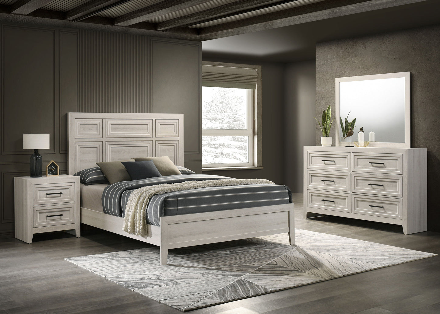Lorraine - Nightstand - Antique White