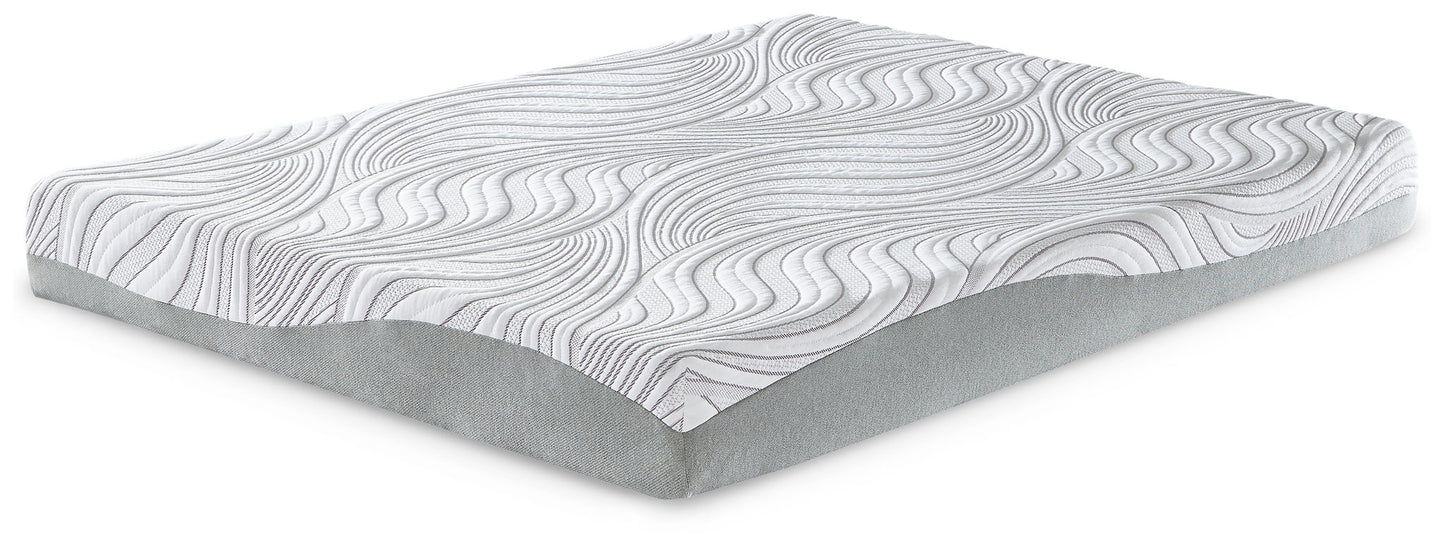 8 Inch Memory Foam - King Mattress - White
