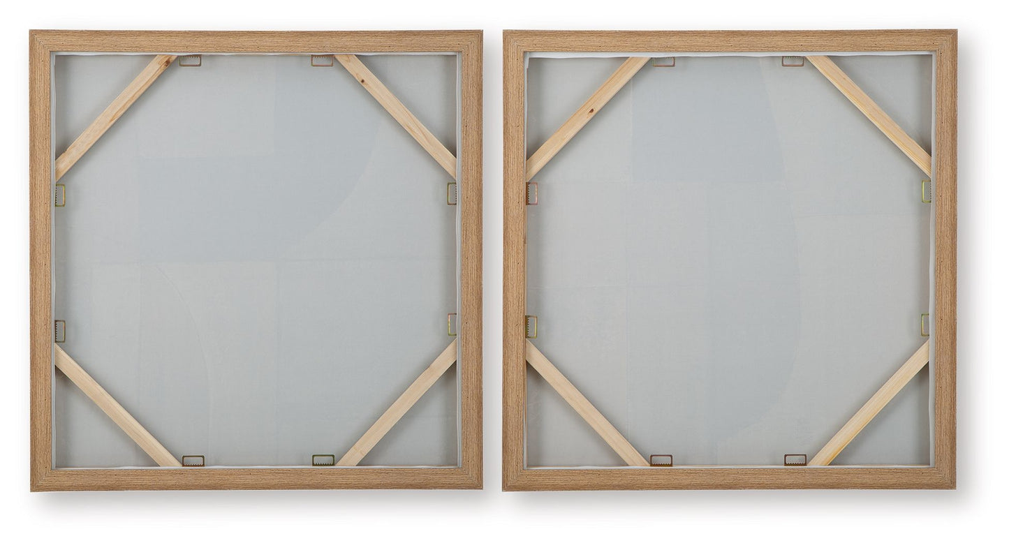 Bexlen - Tan / Taupe / Black - Wall Art Set (Set of 2)