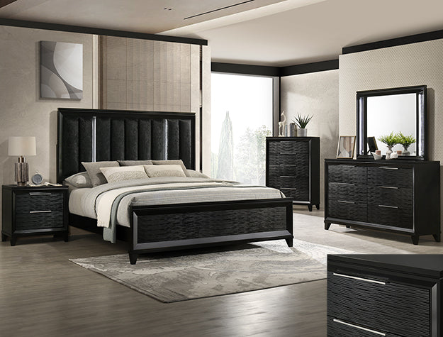 CRESSIDA LED DRESSER MIRROR BLACK