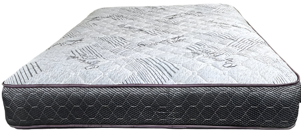 Juego de colchón y somier tamaño King con parte superior de felpa