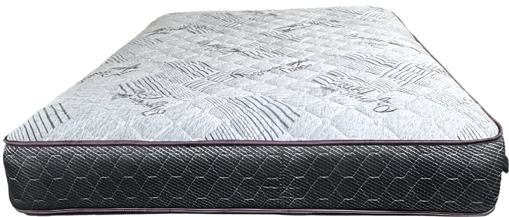 Juego de colchón y somier tamaño queen con parte superior de felpa