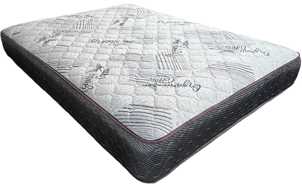 Juego de colchón y somier tamaño King con parte superior de felpa