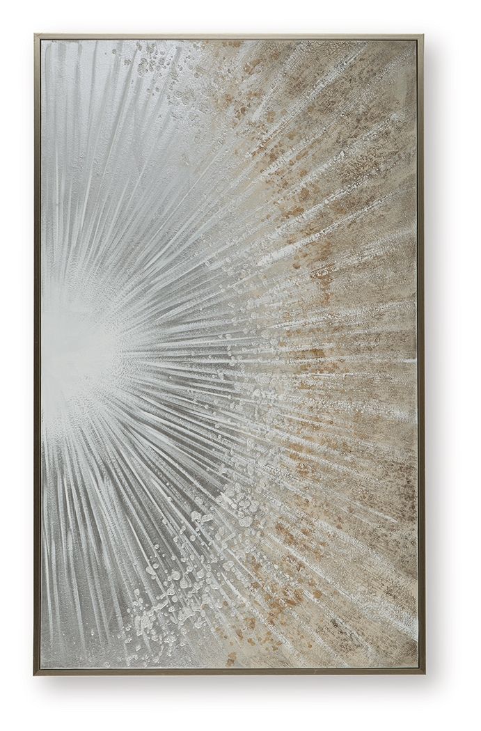 Waldard - Gray / Taupe / White - Wall Art