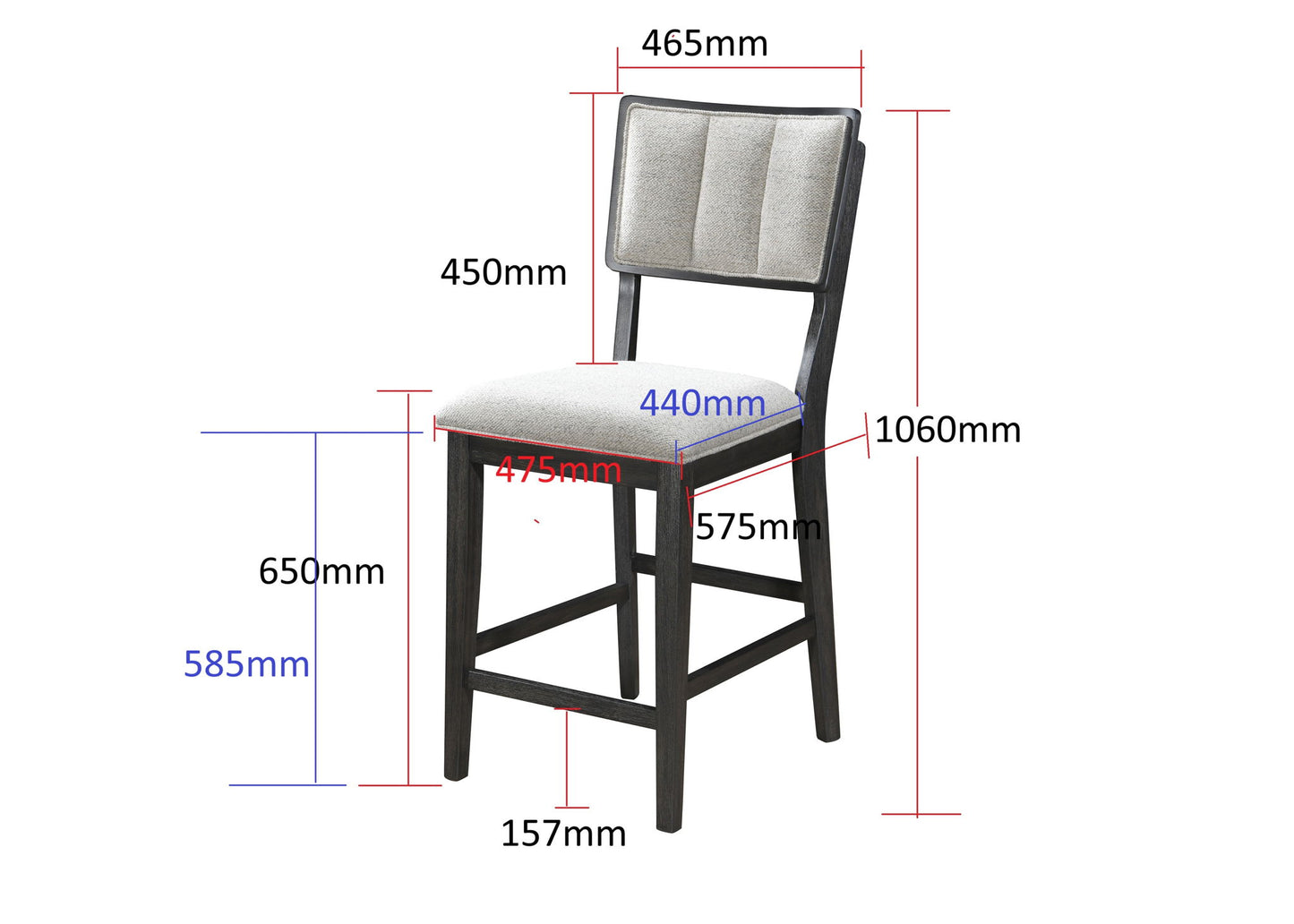Cline - 5 Piece Dining Room Set - Gray