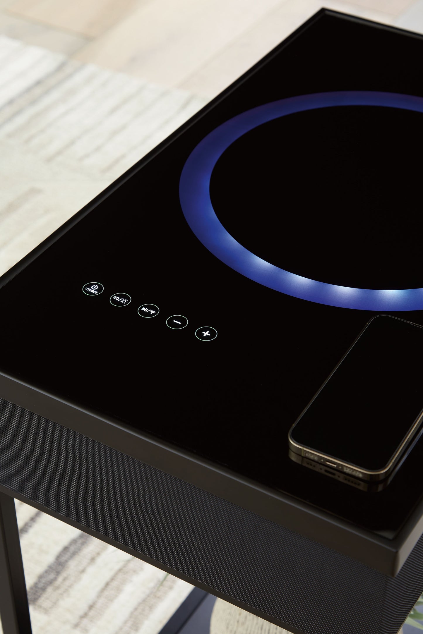 Gemmet - Negro - Mesa decorativa