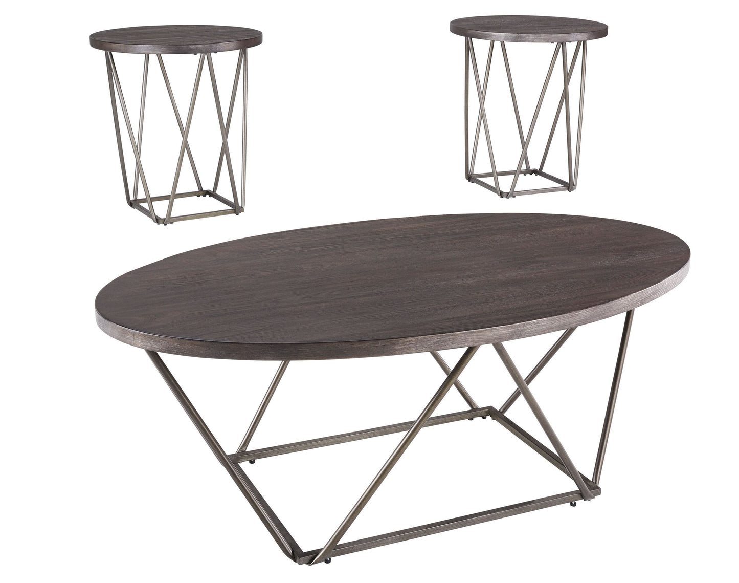 Neimhurst - Occasional Table Set (Set of 3) - Dark Brown