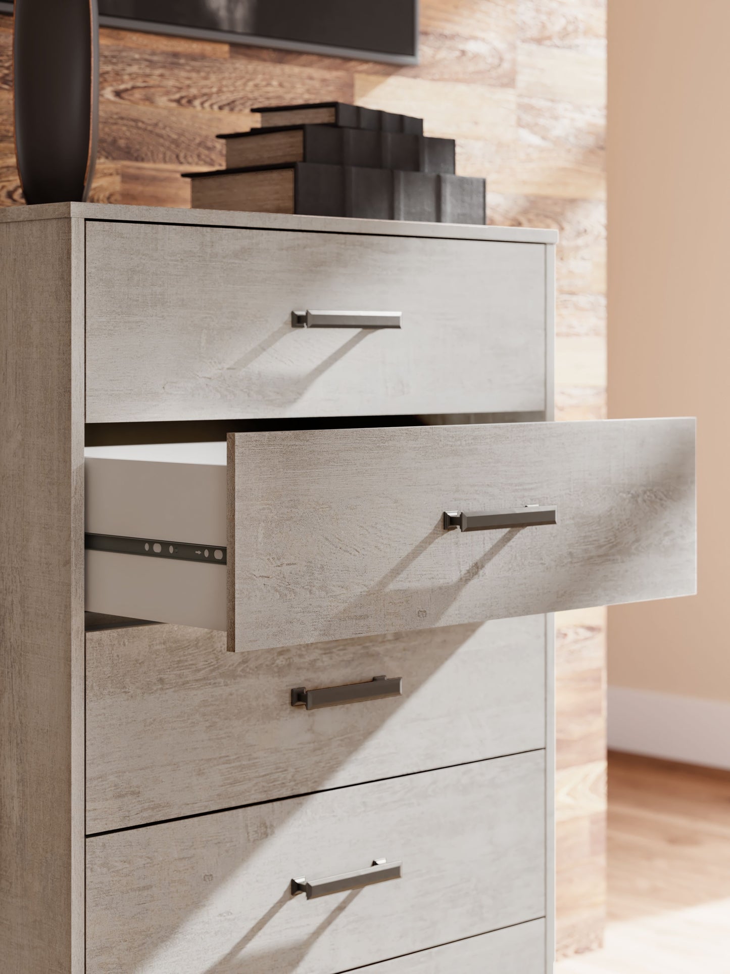 Shawburn - Gray - Five Drawer Chest