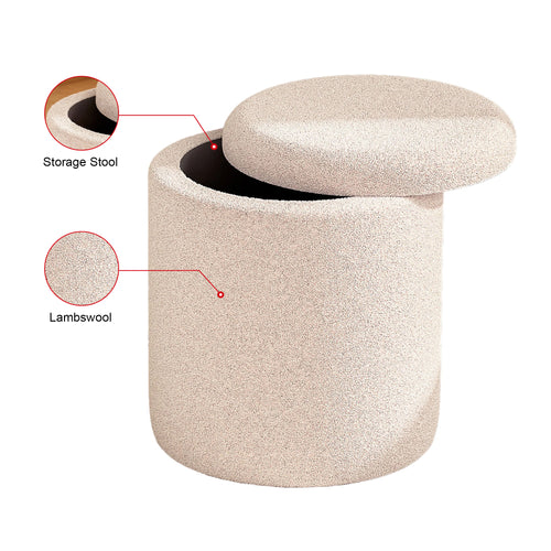 Lambswool Storage Stool