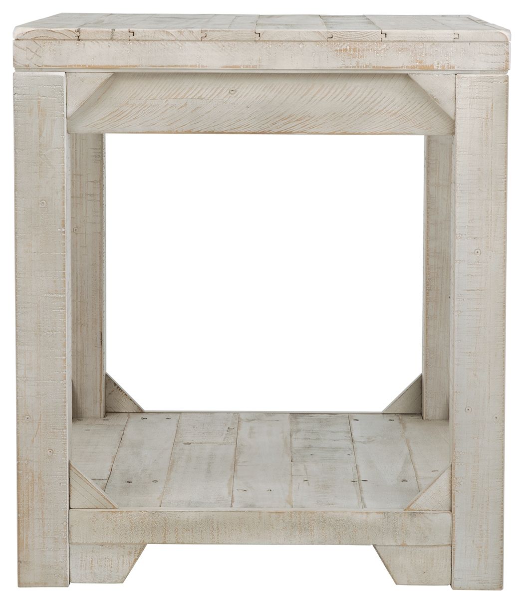 Fregine - Whitewash - Mesa auxiliar rectangular