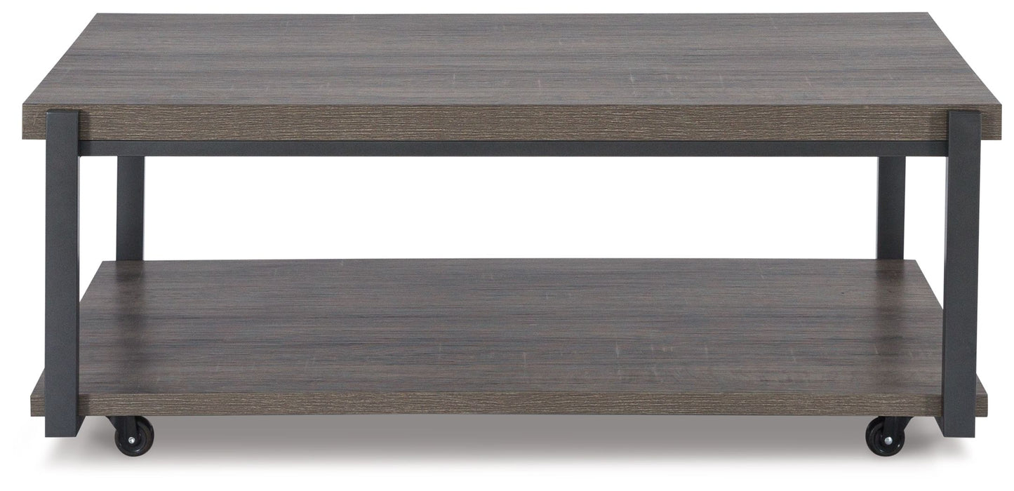 Wilmaden - Gris / Negro - Juego de mesa auxiliar (juego de 3)