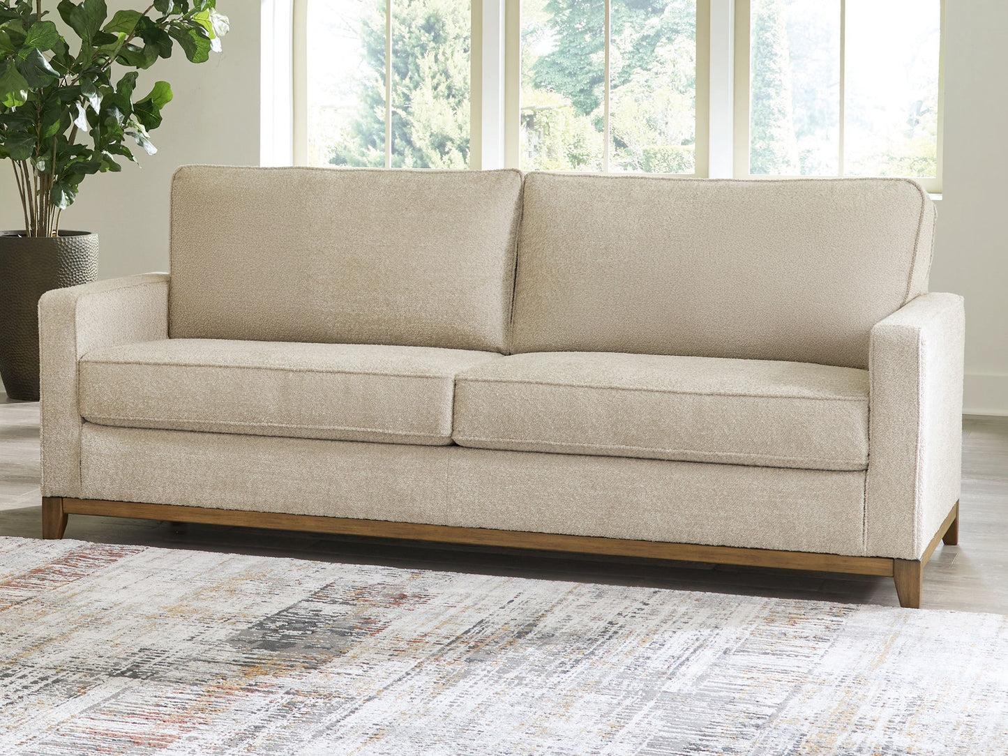 Arendale - Sofa With Dark Cushions - Desert