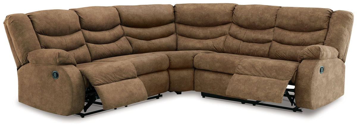 Partymate - 2-Piece Reclining Sectional - Brindle