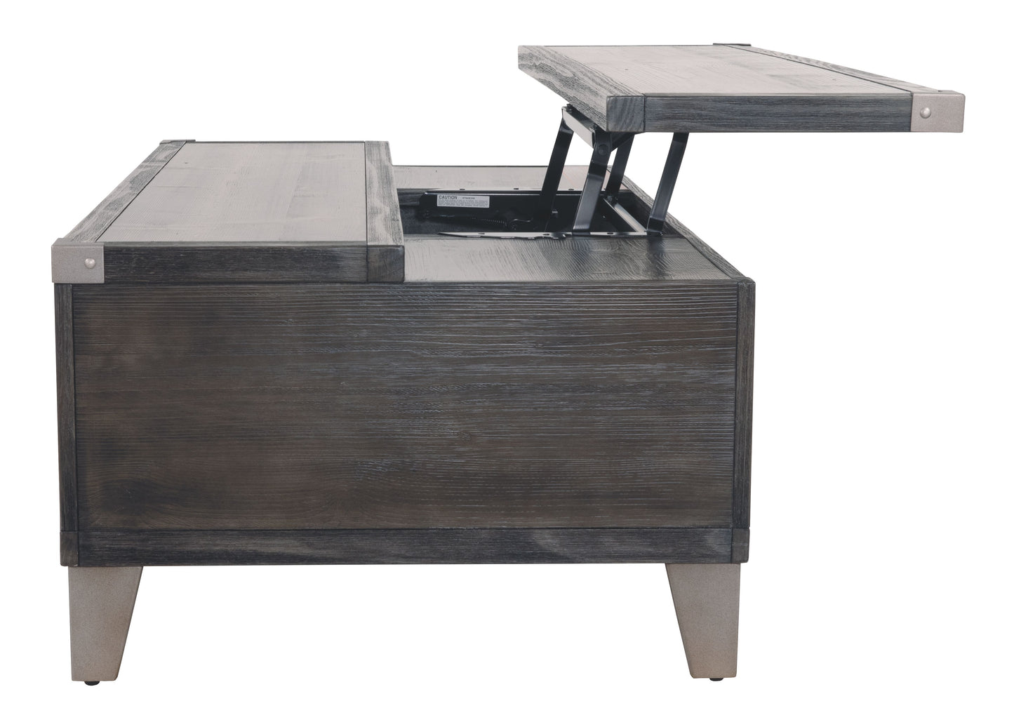 Todoe - Gris oscuro - Mesa de cóctel con tapa elevable