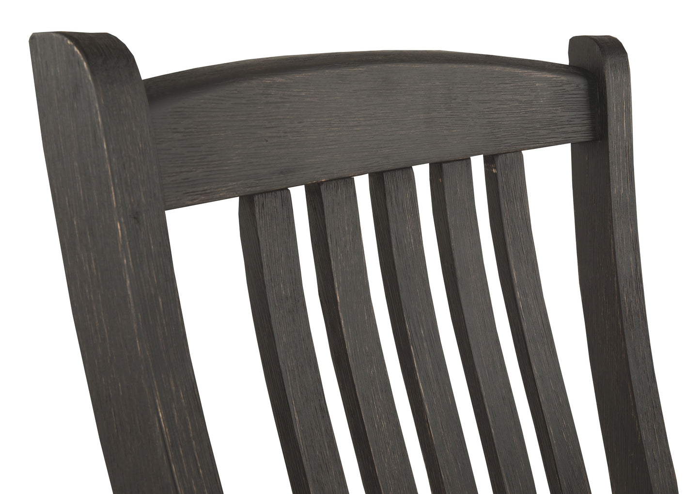 Tyler Creek - Black / Grayish Brown - Dining UPH Side Chair (Set of 2) - Slatback