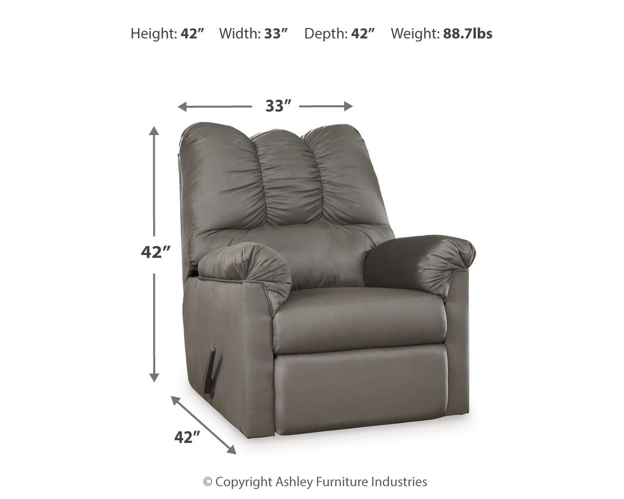 Darcy - Sillón reclinable mecedor