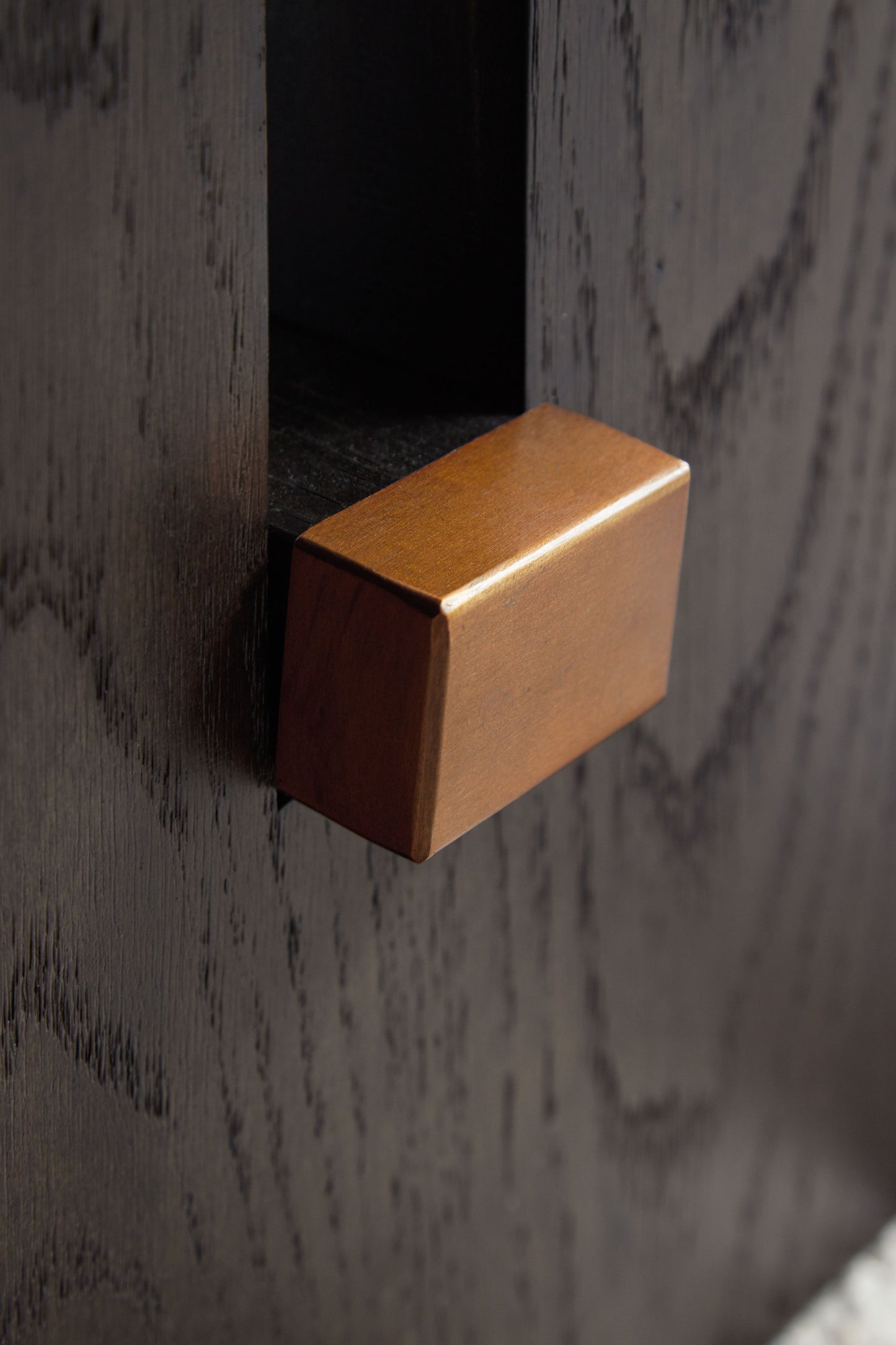 Burkhaus - Blanco / Marrón oscuro - Mesa de centro rectangular