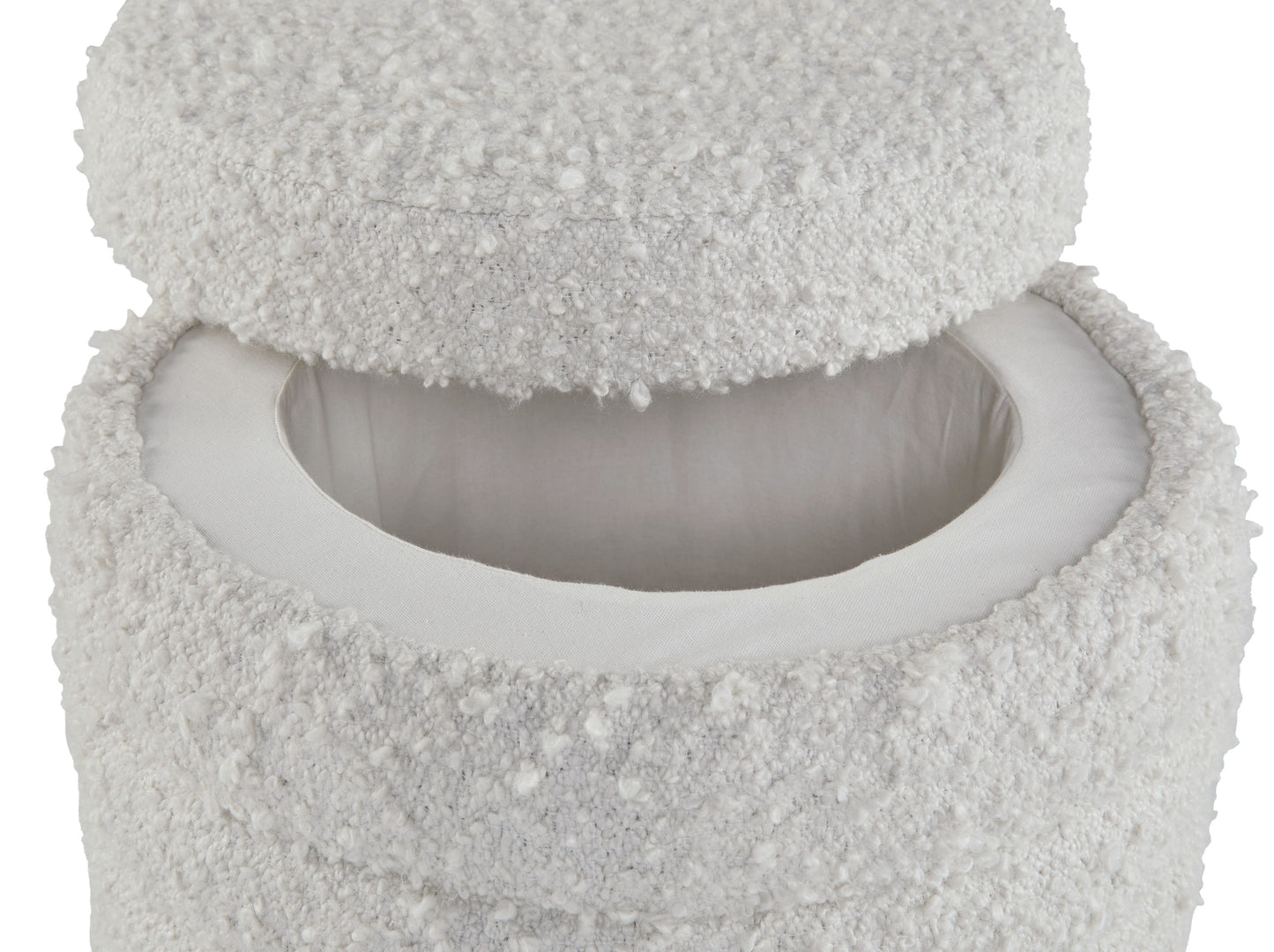 Duntler - Storage Ottoman - Ivory