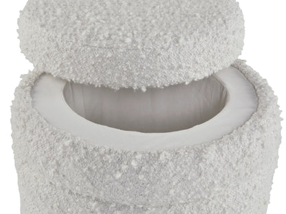 Duntler - Storage Ottoman - Ivory