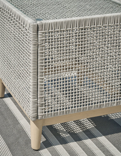 Seton Creek - Square End Table - Gray