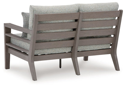 Hillside Barn - Loveseat W/Cushion - Gray / Brown