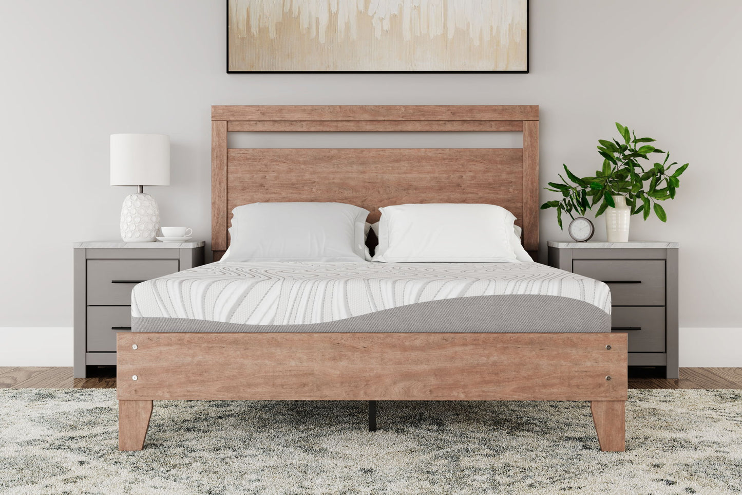 8 Inch Memory Foam - Queen Mattress - White
