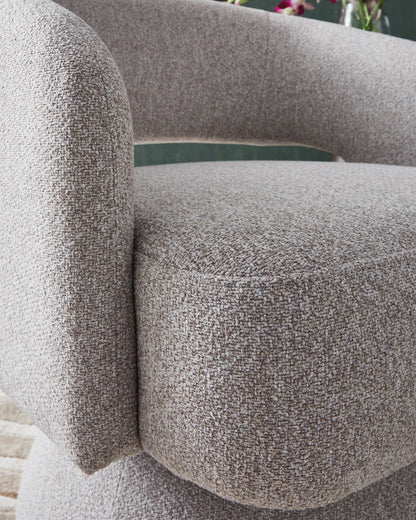 Nashkins - Swivel Accent Chair - Pebble