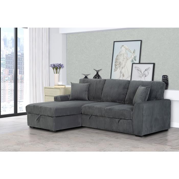 Pull Out Sofa Sectional w/Storage