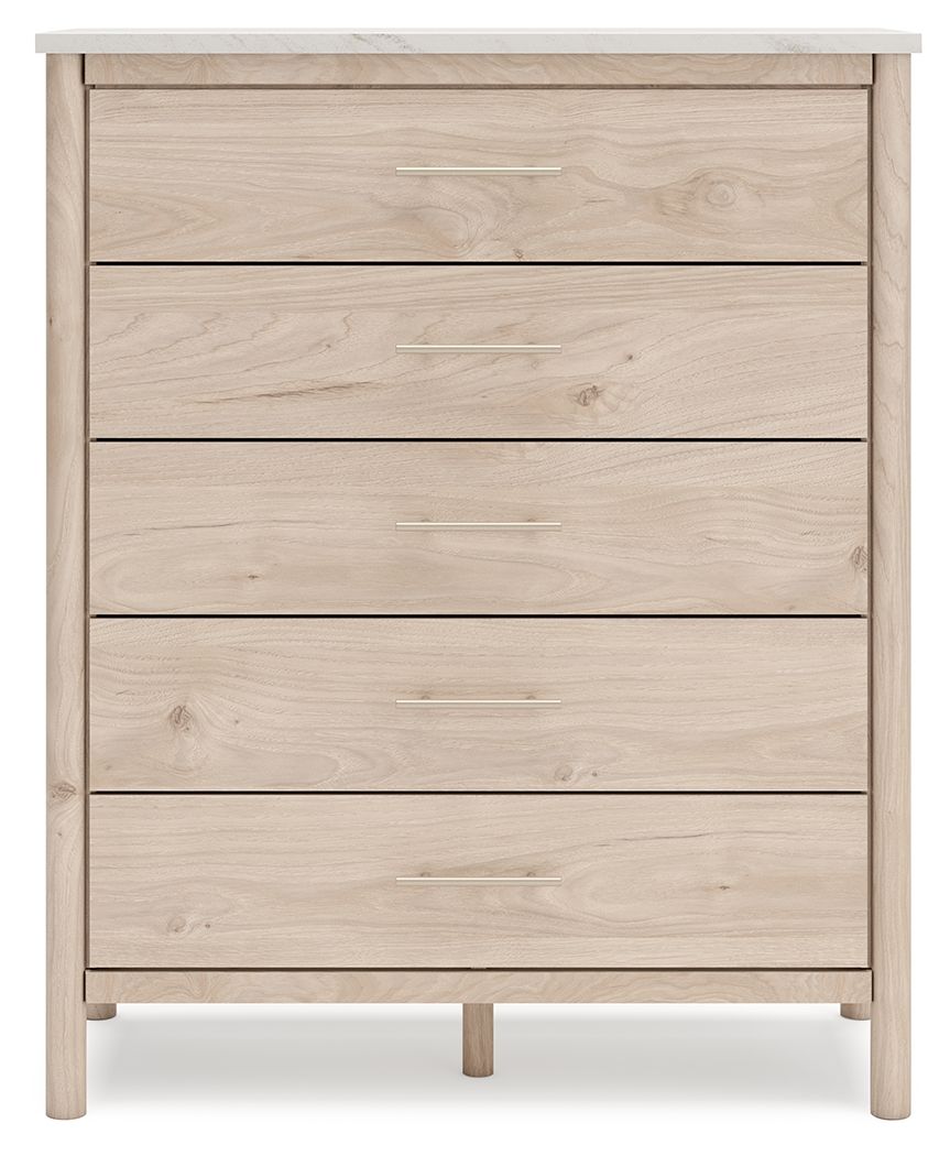 Cadmori - Five Drawer Wide Chest - Two-Tone