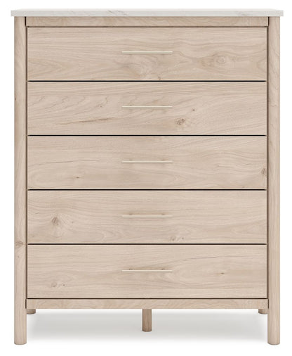 Cadmori - Five Drawer Wide Chest - Two-Tone