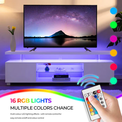 TV Stand LED Gaming Entertainment Center Media
