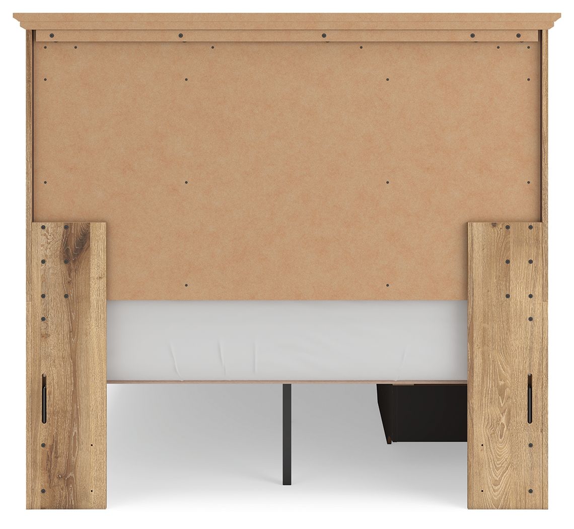Makidern - Panel Storage Bed With Under Bed Storage Unit